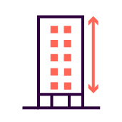 42,086 sq ft<br />
(3,910 sq m)<br />
space over five<br />
upper floors