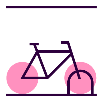Sheltered cycle racks